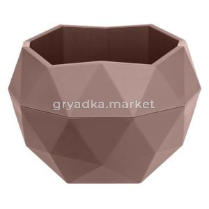 Топаз кашпо со вставкой 0,45л Пыльная роза -27