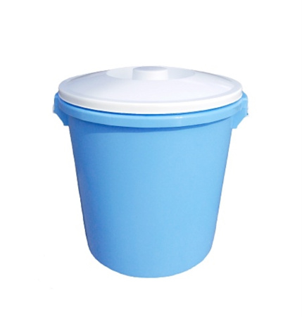 Бак  45л д-пищ.прод. голубой с белой крышкой-5 Радиан