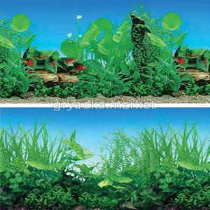 Фон д-аквариума двухстор. 50*100см Прибрежные заросли-Зеленый микс 1-1-Амма