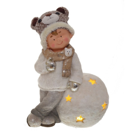 Фигурка декоративная Ребенок с подсветкой , L35 W20 H50 см (3xAAA не прилаг)