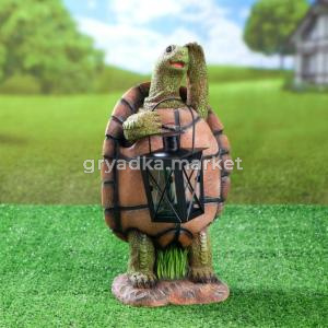 Черепаха с фонарем L20 W18 H37 см