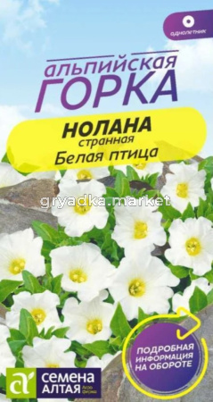 Нолана странная Белая птица 0,3г Одн 10см (Сем Алт) Альпийская горка