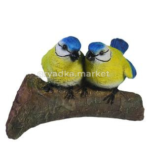 Синицы на ветке L16,5 W8,5 H12,5 см (ПОЛИСТОУН)