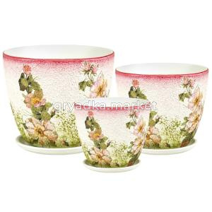 Бутон Декупаж (105) из 3-х  d12см,18см,21см