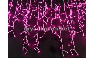 Гирлянда Бахрома 300 ламп розово-белый BP-15-2