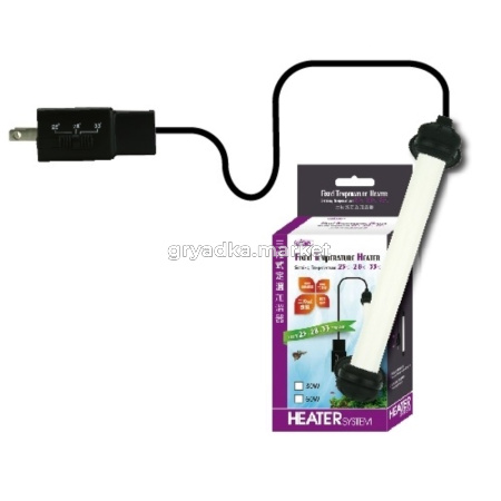 Нагреватель компактный ISTA с предустановленной температурой 25, 28 и 33°С, высота 50мм, 10Вт