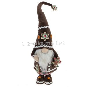 Игрушка набивная Гном,  L16 W10 H63 см