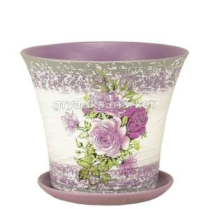 Горшок грация Декупаж d18см 