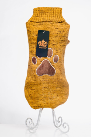 Свитер Лапка р-р M желтый-Роял Дог