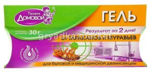 Гель от тараканов и муравьев ДОМОВОЙ Прошка Шприц 30г-50шт ДК