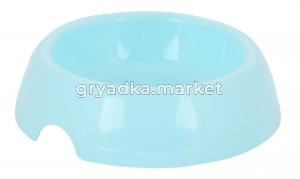 Миска пластик 0,2л голубой Мур-Мяу 1-38