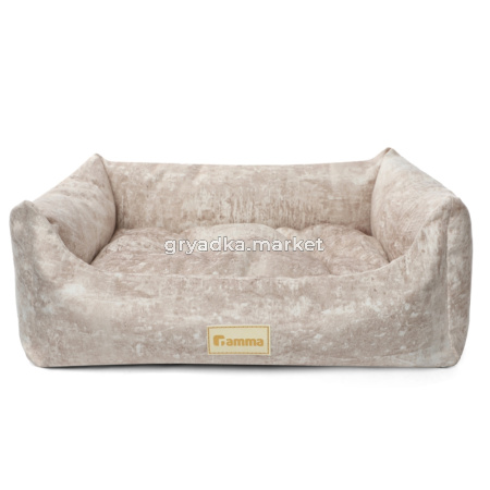 Gamma Лежанка для животных прямоугольная «Искра» S, бежевая, 420*400*150мм
