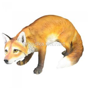 Лиса на охоте L52W21H29 см (ПОЛИСТОУН)