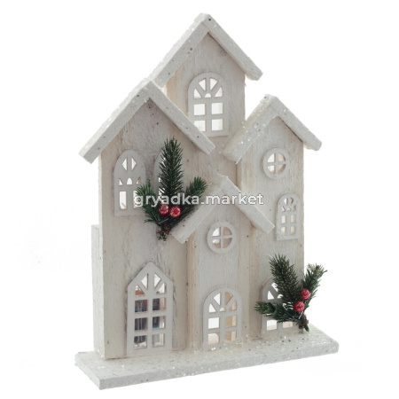 Светящаяся композиция Дом (2хАА, не прилаг.), L24 W7 H33 см