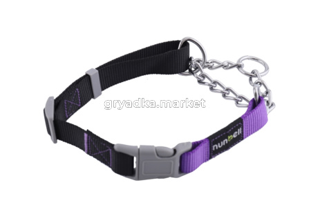 Ошейник NUNBELL д-собак s-MLC 51х2.5см (полуудавка на рывковой цепи) микс арт.30919-0159 Код262237