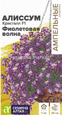 Алиссум Кристалл F1 Фиолетовая Волна 0,01г (Сем Алт) Ампельные Шедевры