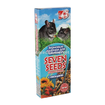 Лакомство д-шиншилл SEVEN SEENDS (Семь семян) палочки с овощами 2шт(110г)-22