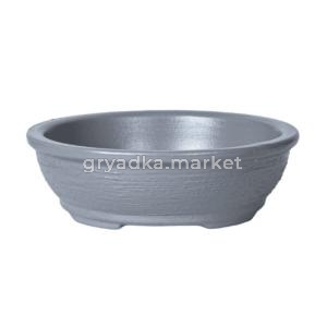 Нави 5 горшок с поддоном 2л d22 h8см бонсай серый