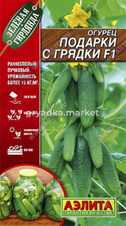 Огурец Подарки с грядки F1 10шт Парт Ранн (Аэлита) Зеленая гирлянда