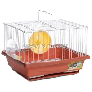 Клетка YD114 для мелких животных, эмаль, терракотовая, 300х230х210мм, Triol