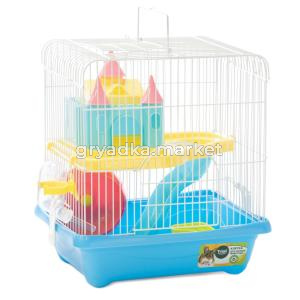 Клетка YD101 для мелких животных, эмаль, голубая, 278х205х310мм, Triol