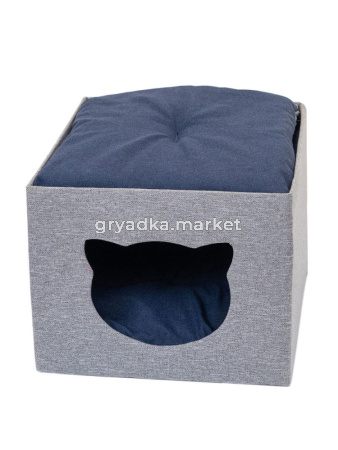 Домик пуфик 35х35х30 Дарэленд NAVY 1-1