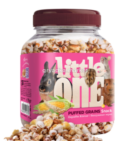 Лакомства д-грызунов Воздушные зерна 70г банка Little One (Литтл Ван) 1-6