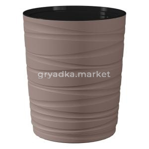 Модерн Медиум кашпо со вставкой 15л d30 h36см Мокачино -5