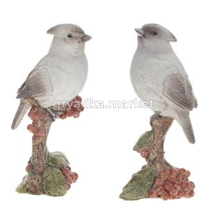 Фигурка декоративная Птичка,  L6 W7 H16 см, 2в.