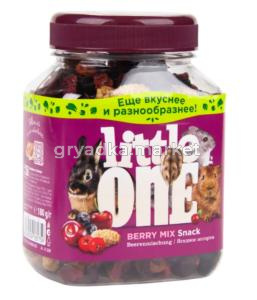 Лакомства д-грызунов Ягодное ассорти 180г банка Little One (Литтл Ван) 1-6