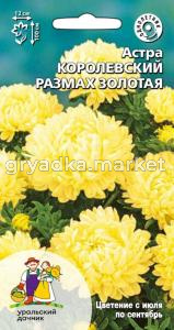 Астра Королевский размах золотая пионовидная 0,2г Одн 100см (УД)