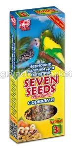 Лакомство д-попугаев SEVEN SEENDS (Семь семян) палочки с орехом 3шт(90г)-22