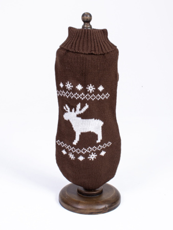 Свитер Олень шоколад L