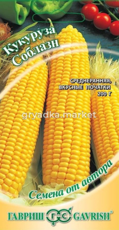 Кукуруза Соблазн сахарная 5г автор.селекция Гавриш
