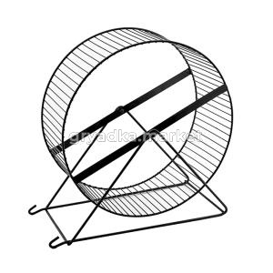 Колесо д-грызунов металл D350мм черное, перекладины 1-50