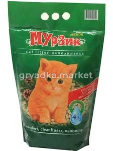 Наполнитель Мурзик Лесной древесный 4л-4