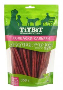 Лакомства д-собак Колбаски Кальяри 350г Тит Бит 