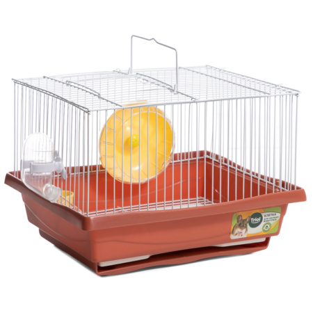 Клетка YD114 для мелких животных, эмаль, терракотовая, 300х230х210мм, Triol