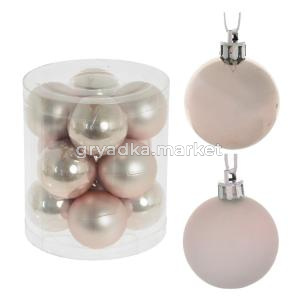 Шары набор (уп.12шт) D4 см, L9,5 W9,5 H10,5 см