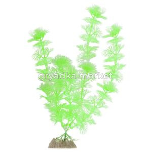 Растение пластик GLOFISH флуоресцентное зеленое 20см