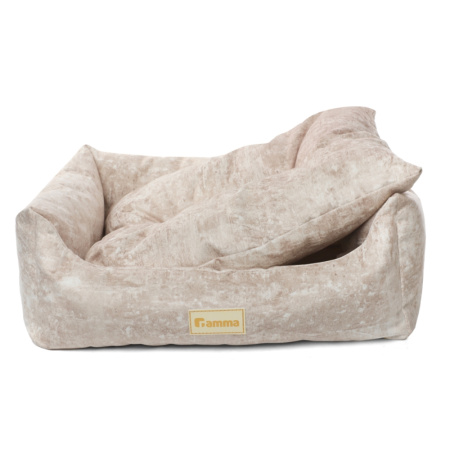 Gamma Лежанка для животных прямоугольная «Искра» L, бежевая, 620*550*180мм