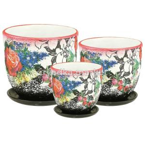Овал Декупаж к-т из 3-х  d12см,18см,21см   