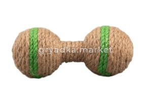 Игрушка NUNBELL д/кошек Гантель (джут) 12см арт.2026-1409 Код277207
