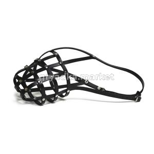 Намордник кожа сетка №3 (овчарка)-НК-3