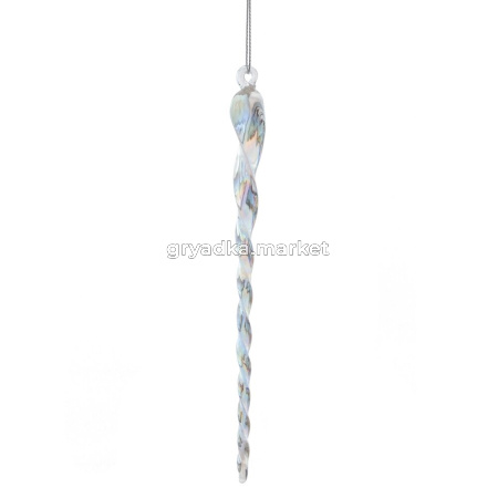 Декор подвесной Сосулька, L2 W2 H25 см