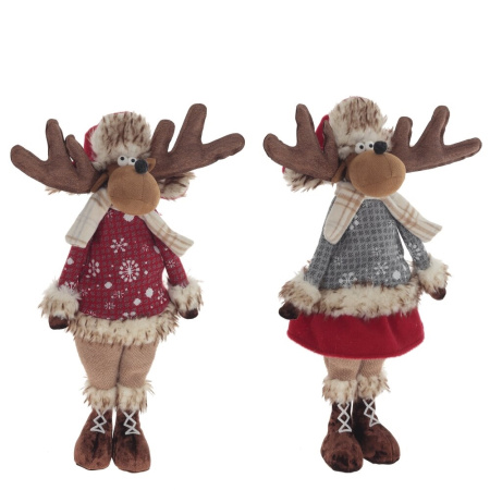 Игрушка набивная Олень, L39 W16 H56 см, 2в.