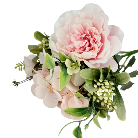 Искусственные цветы Букет камелия и бегония h27см в ассорт. 182594 1-2