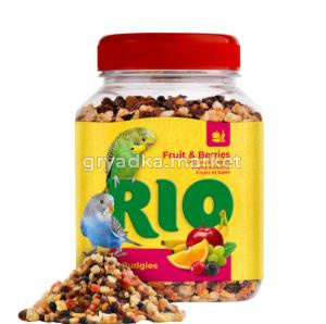 Лакомства д/попугаев волнистых Фруктово-ягодная смесь 180г банка Little One (Литтл Ван)/6