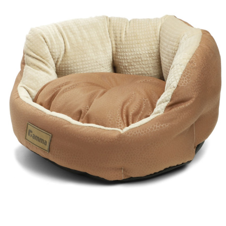 Лежанка круглая 50*50*17см р-р M Какао 1-1-Амма