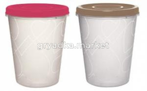 Контейнер  1л с завинчивающейся крышкой кругл в ассорт-12ПлР